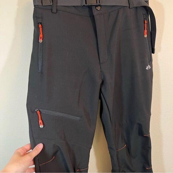 ✨ Healthyoga Women’s Black Soft Shell Pants Snow Small - Picture 4 of 11